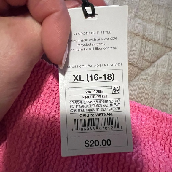 NWT shade & shore pink bikini bottom - Picture 6 of 8